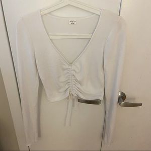 NWOT Aritzia Wilfred Lynx crop top